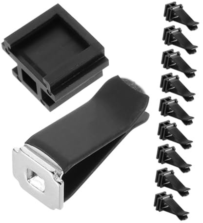 Abaodam 10Stücke Auto Entlüftungsclips für Klimaanlage Aromatherapie Clips Elegantes Autozubehör für Erfrischende Kompatibel mit Allen Fahrzeugmodellen Schwarz