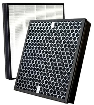 LVUPRTVH Purificador De Aire Compatible con DeLonghi AC150, Filtro HEPA + Carbón Activado Multifuncional (259 X 259 X 30 Mm)