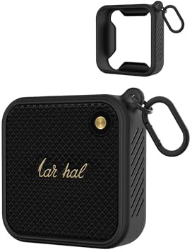 toergy Case for Marshall Willen Speaker - Shockproof Silicone Cover, Dustproof & Waterproof Protection for Portable Bluetooth Speaker - Worry-Free Use Anywhere - Black