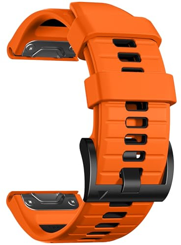 Epova QuickFit Kompatibel mit Garmin Fenix 8 47mm Armband/Fenix 7/Fenix 6/5 | 22mm Silikon-Sportarmband für Fenix 6 Pro/7 Pro/5 Plus/Forerunner 965/955/970/945/Epix 2 Pro 47mm/Instinct