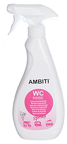 AMBITI- Rinse | Spray | Aditivo para Desinfectar la Taza del WC | Higieniza y Desinfecta sin Dañar | Especial para Inodoros Portátiles | Fragancia Piña Colada | Volumen 500ml