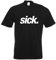 Kiwistar - T-Shirt - schwarz - Sick - Leider geil - krank - Crazy Motiv Bedruckt Funshirt Design Print - mit Motiv Bedruckt - Funshirt Design - Sport - Freizeit - Herren - S