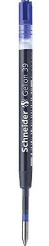 Schneider 5 Stück Refill Tinte, Gel Gelschreiber Gelion 39 blau