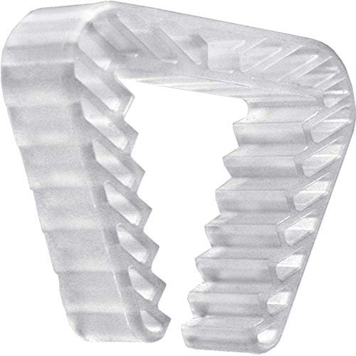 FELGNER Fensterklammer, Fensterstopper transparent klar aus Kunststoff - für Fensterrahmen von 3 bis 5 cm - Verhindert das Schließen von Fenstern z.B. beim Lüften - 1 Stück