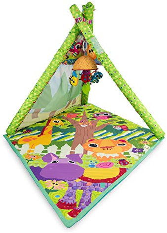 Lamaze Baby Spielzeug 4-in-1 Spielmatte, die hochwertige Erlebnismatte für Babys ab 0 Jahren. Die quietschbunte Matte regt Kinder zum Entdecken an und fördert die Sinnesentwicklung und Motorik, L27991, grün