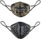 Aroncent Motorrad Maske Gesichtsmaske Leder: 2PCS Gotic Punk Maske Reißverschluss Patronenhülse Spikes Nieten Tarnmaske Skimaske Bikermaske Snowboardmaske Outdoormaske Paintballmaske Sturmhaube