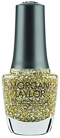 Morgan Taylor Professional Lacquer Nail Polish – All That Glitters Is Gold, 15mL