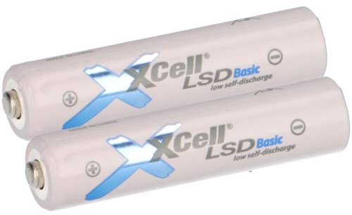 2er Pack AAA Akku LSD Basic NI-Mh 1,2V 800mAh Low self Discharge Akku neueste Generation von Micro Akku Batterien AKKUman Set (2er AAA)