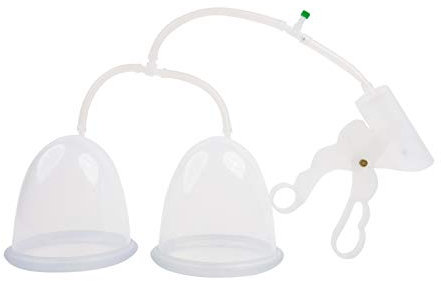 Fröhle BP007 Brustpumpe, Vakuumpumpe für größere Brüste mit Handpumpe DUO Cup C