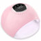 FASHSMILE Lampada LED Unghie UV - 84W Fornetto Unghie con 42 Luci a Rapida Asciugatura, Display LCD, 3 Impostazioni del Timer(60/90/120s), Casa e Salone per Unghie e Unghie Dei Piedi, Rosa