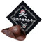 com-four® 2-teiliges Piraten-Accessoires-Set - Ideal für Karneval, Motto-Partys und Kostümveranstaltungen - Unisex, Erwachsene, Jungen, Mädchen