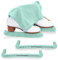 CRS Cross Schlittschuhschutz, Soakers & Handtuch Geschenkset – Eislaufschutz und weiche Schlittschuh-Klingenabdeckungen für Eiskunstlauf oder Hockey (Sit Spin Sea Foam, Medium)