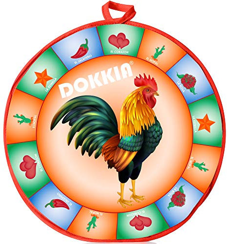 SOKKIA Tortilla Warmer Taco 12 Inch Insulated Cloth Pouch - Microwave Use Fabric Bag to Keep Food Warm and Fresh (Rooster Red Cock Chili Cactus Star Rose)