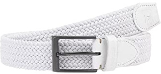 Redbridge Geflochtener Gürtel Elastisch Flexibel verstellbar Unisex Stretchgürtel Weiß 90