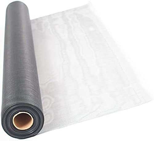 Rete per Zanzariera in Fibra di Vetro 100 cm x 200 cm Alta Qualità ricambio telo per porte e finestre facile da tagliare e resistente ideale per zanzariere a rullo e a telaio