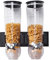 Wall Mounted Dry Food Dispenser, Kitchen Double Wall Mounted Cereal Dispenser Dry Food Storage Container Kitchen Dispenser Container For Cereal, Oatmeal, Candy, Granola Nuts, Coffee Beans, Rice