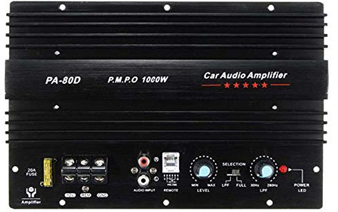 LIGUSTRUM 12V 1000W Voiture Audio Haute Amplificateur Amplificateur Conseil Puissant Caisson de Basses Basse Ampli PA-80D