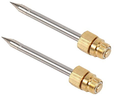 Duendhd 2X 510 Interface Soldering Iron Tip Mini Portable USB Soldering Iron Tip Welding Rework Accessories, Pointed