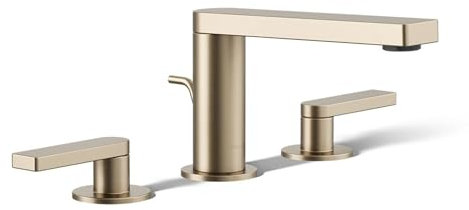 Kohler 73060-4-BV K-73060-4-BV Mitigeur Lavabo Robinet Large Composé, Levier, Bronze Brossé