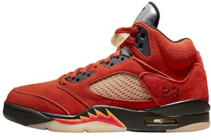 Nike Damen 5 Retro Sneaker, Martian Sunrise/Black/Fire Red/Muslin, 36 EU