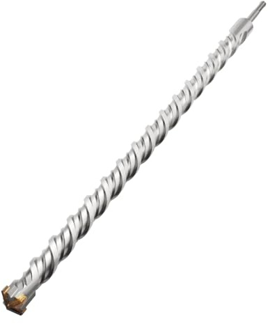 Foret SDS Plus 18 x 600 mm, marteau perforateur avec 4 lames en carbure, foret à béton idéal pour percer la pierre, le béton, la pierre naturelle, les murs de briques