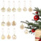 Weihnachtsanhänger mit Jute Schnur Holz im 12er Set