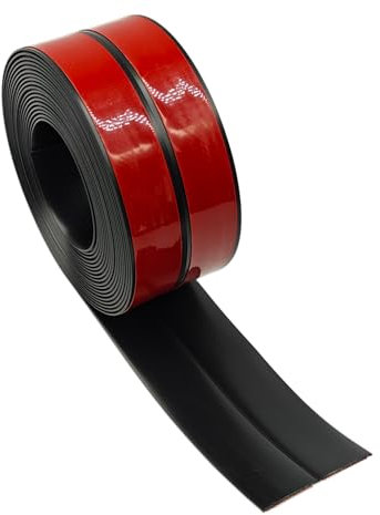 GELINTONG Plinthe souple PVC, Plinthe flexible - pliable, Plinthe souple premium pour revêtement de sol, Montage facile 30x30 mm – 6 mètre Blanc (6 mètres 30x30 mm Noir)
