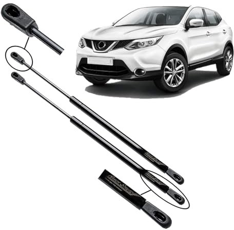 KNOBCO 2 Stück Auto Kofferraum Gasfeder für Nissan Qashqai II (J11) 2013-2019,Kofferraum Heckklappe Stoßdämpfer Kofferraum Stoßdämpfer Car Styling Karosserie Anbauteile