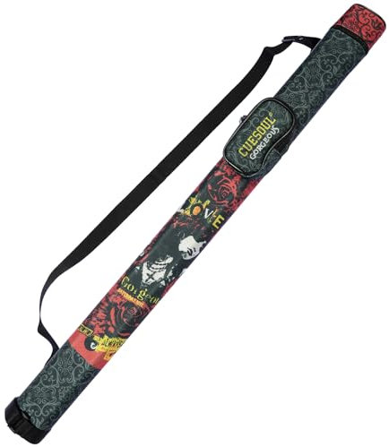 CUESOUL Wunderschönes Billard -Cue -Hartkoffer, hält 1 1/2 Pool Cue (1 Butt/1 Welle)