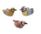Én Gry & Sif Gry & SIF handgemachte Vogel-Anhänger aus Filz, Frühlingsdeko zum Aufhängen am Frühlingsstrauß, Fairtrade | 3 Meisen in Rot, Gelb und Blau