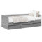 SECOLI Tagesbett mit Schubladen Bett mit Stauraum Bett 90x200 Bett mit schubladen Kinderbett Jugendbett Einzelbett Gästebett -Grau Sonoma-90 x 190 cm