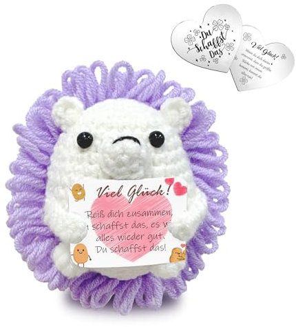 Sumtoco Positive Kartoffel, Kleinigkeiten für Adventskalender, Mutmacher Geschenk, Schaffst Das Geschenke, Prüfung Geschenk, Viel Glück Geschenke, Positive Hedgehog Puppe