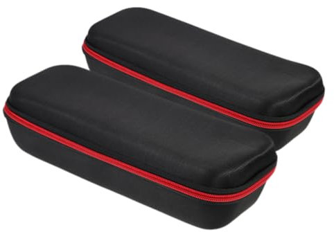 VICASKY 2pcs Microphone Carrying Case for Wireless Vlogging Sturdy Shockproof Storage Bag Eva Material Portable Lightweight
