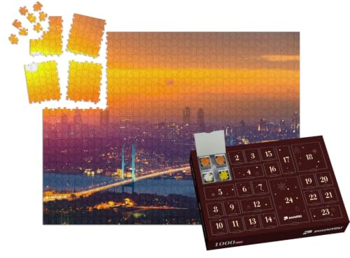 puzzleYOU: Puzzle-Adventskalender | „Atemberaubender Sonnenuntergang über Istanbul, Türkei“ – aus der Puzzle-Kollektion Istanbul