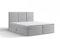 Extrasen Bett Boxspringbett 160x200 cm Polsterbett Mit 2 Matratzen 2 Bettkasten Stauraum Bettgestell Doppelbett Stoffbett Kopfteil Schmutzabweisend RIMI Hellgrau