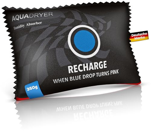 Smart-Planet® Cojín deshumidificador para coche, 350 g, reutilizable, con indicador de humedad contra el empañamiento de las ventanas del coche y los olores desagradables