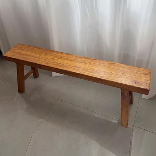 BRCYKRWY Sitzbank Holz Vintage Holzbank Holz Deko Blumenbank Bettbank Küchenbank Flurbank Küchenbank Wohnzimmerbank Holzbank Für Esszimmer Schlafzimmer Oder Küche - Bank Ohne Lehne