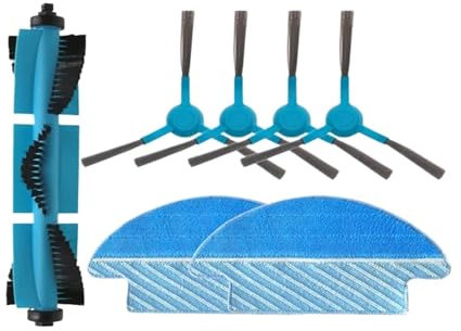 YIKRAOS Compatible con Cecotec Compatible con Conga 3090/Viomi 1X Cepillo Lateral Rodillo Principal Compatible con Filtro Hepa Paño Mopa Trapo Recambio Robot Aspirador Accesorios(7PCS)