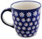 Bunzlauer keramik 350 ml Kaffeebecher Teetasse Pott Tasse Becher Ø 9,3 cm, H 9,7 cm (Dekor 1311a)