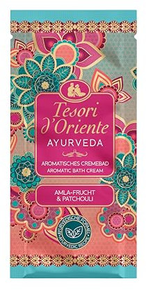 TESORI D’ORIENTE | Cremebad 'Ayurveda' | Aromatisches Cremebad mit Amla-Frucht und Patchouli | Cremebad zur Körperpflege | Wellness-Ritual für Körper & Sinne | 40ml