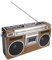 Bluetooth Cassette Player mit 4 Band Radio - Vintage Tape Deck mit USB/SD -Wiedergabe, Golden Retro -Stil Tragbarer Handheld Player Radio für Senioren & Kinder (EU-Stecker)