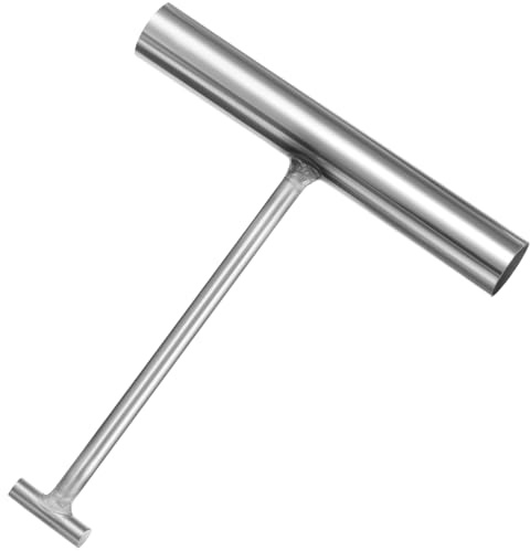 VILLFUL Manhole Cover Hook Manhole Cover Lifter Tool for Outdoor Use T-Shape Pull Hook for Drain and Storm Drain Grate Lifting 6.57 inch
