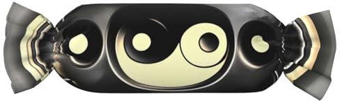 HJLUUFT Yin-Yang-Muster, Süßigkeitenkissen, zylindrisches Kissen, weicher Plüsch, Taillenrolle, Sofakissen, waschbar