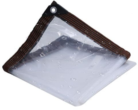Lona Transparente Impermeable de Alta Resistencia de 2 M X 2 M, Lona Transparente Impermeable de PVC con Ojales, para Casa, Jardín, Exterior, Camping, Caravana. YQISHI(2x3m)