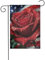 Drapeau américain Rose Garden Drapeau 12x18 Vertical Double Face Ferme Vacances Décorations Extérieures