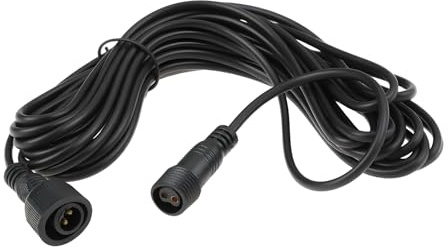 YINETTECH Solar Lamp Extension Cable 5M Weatherproof Outdoor Light Cord Dual-Pin Connector for Solar Panel and Lamps Indoor Outdoor Use