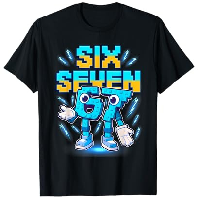 Six Seven Brainrot Italiano Divertente 67 Meme di Gioco per Bambini Maglietta
