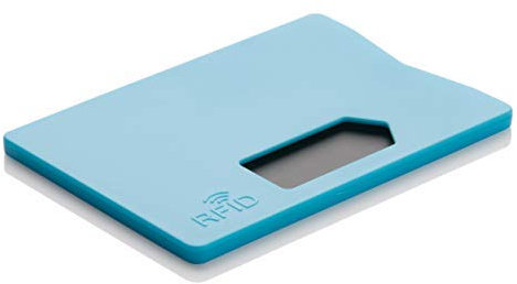 RFID Schutzhülle Kreditkartenhülle Stabil NFC Blocker für Ausweis, Scheckkarten, Bankkarten sicherer Schutz vor Datenklau (Blau)