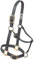 Weaver Leather Uni-Erwachsene Original Adjustable Chin and Throat Snap Halter, 1 Small Horse Halfter, Grau (Graphite//Nature's Delight)