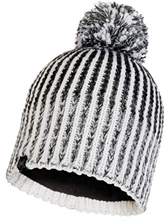 Buff Unisex Iver KNITTED & POLAR HAT IVER GREY, grau, Einheitsgröße